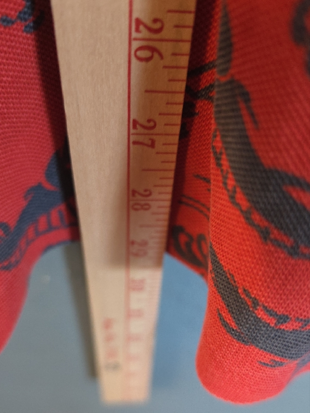 VTG Polo Sport Red Short-Sleeve Printed Polo - Picture 5 of 5